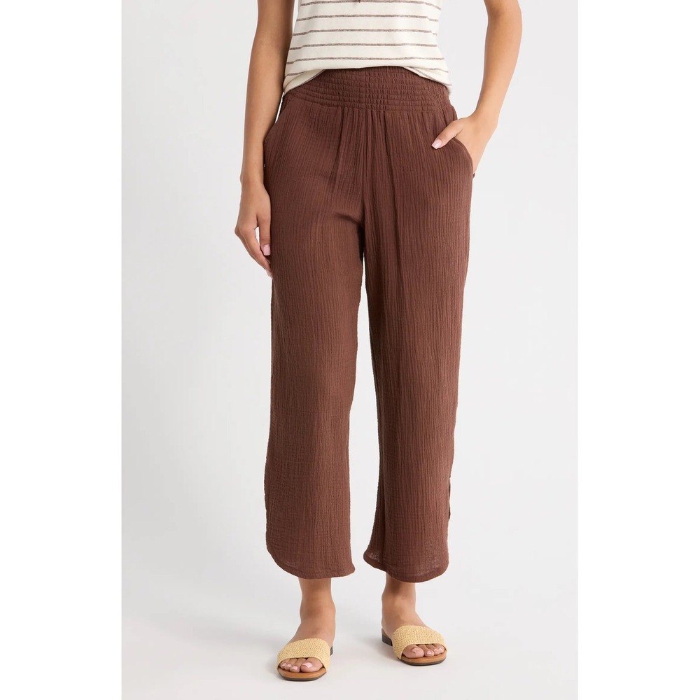 Marine Layer Cali Double Cloth Pant Chocolate Small New With Tags